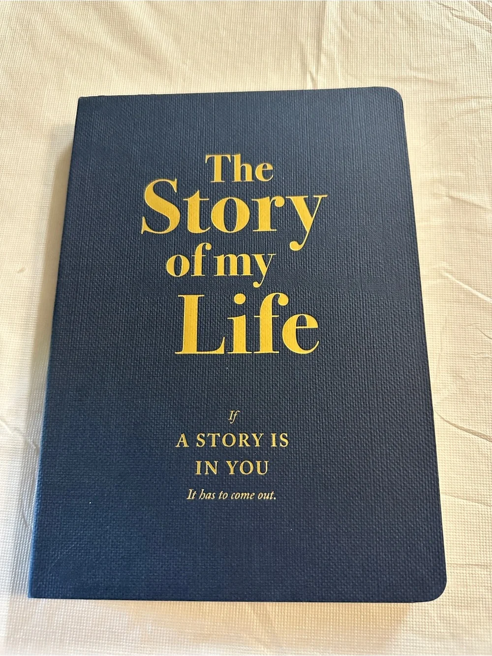 💜The Story of My Life Hardcover Journal - Navy with Gold Foil